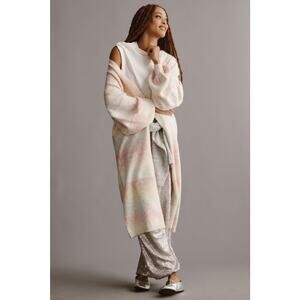 Anthropologie Cozy Ombre Stripe Duster Sweater-New One Size